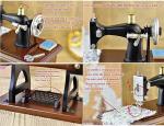 Vintage Brown Music Box Sewing Machine Decor