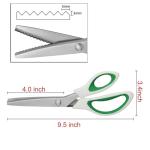 JISTL Comfort Grip Green Pinking Shears for Quilting