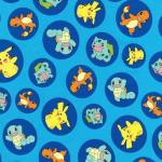 Robert Kaufman Pokemon Blue Character Fabric Prints