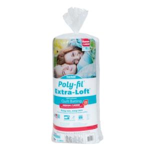 Extra-Loft Polyester Quilt Batting, 81" x 96