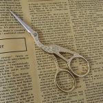 Gold Stork Scissors - 4.5" Stainless Steel Shears