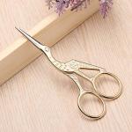 2PCS Vintage Stork Sewing Scissors - Gold