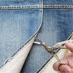 2PCS Vintage Stork Sewing Scissors - Gold