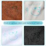 Mr. Pen Fabric Markers - 5 Pack, Erasable Blue