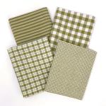 Sage Green Plaid Gingham Fat Quarters Bundle
