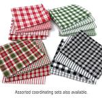 Red and White Plaid Fat Quarter Fabric Set