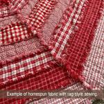 Red and White Plaid Fat Quarter Fabric Set