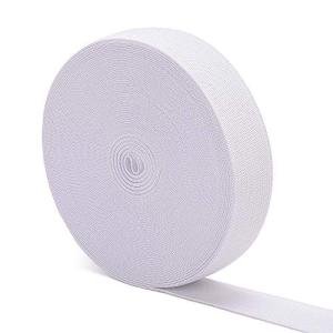 1-Inch White Elastic Bands for Sewing - 12 Yards