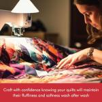 Extra-Loft Polyester Quilt Batting, 81" x 96