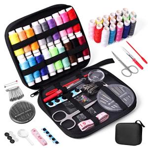 JUNING Portable Sewing Kit with Case and Essentials