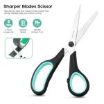 8" Heavy Duty Scissors with Comfort Grip - 3-Pack
