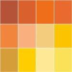 Orange and Yellow Confetti Cottons Fat Quarters Set