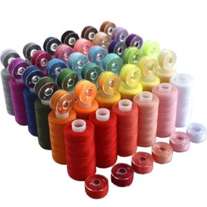 72-Piece Colorful Sewing Thread Set with Bobbins