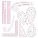 Clear Metric Sewing Ruler Set for Quilting & More