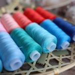 72-Piece Colorful Sewing Thread Set with Bobbins