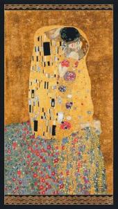 Gustav Klimt The Kiss 24 Inch Quilt Panel