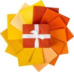 Orange and Yellow Confetti Cottons Fat Quarters Set