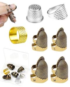 7-Piece Thimble Kit for Quilting and Sewing