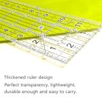5-Piece Non-Slip Acrylic Quilting Ruler Set