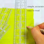 5-Piece Non-Slip Acrylic Quilting Ruler Set
