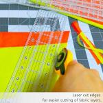 5-Piece Non-Slip Acrylic Quilting Ruler Set