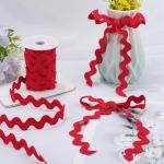 Dark Red 1/2 Inch Rick Rack Trim - 12.5 Yards