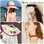 Dark Red 1/2 Inch Rick Rack Trim - 12.5 Yards