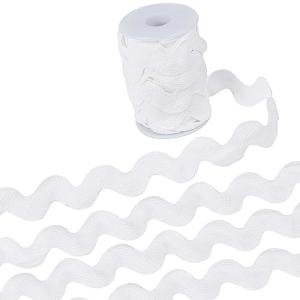 White Zig Zag Rick Rack Trim - 9 Yards