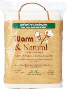 Warm & Natural Cotton Quilt Batting - Baby Size