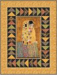 Gustav Klimt The Kiss 24 Inch Quilt Panel