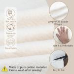 Natural Cotton Quilt Batting, 47 x 59 Inch