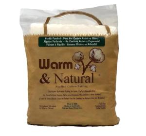 Warm & Natural Cotton Quilt Batting – Full Size