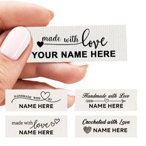 Personalized Cotton Fabric Tags for Crafters