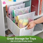 Umriox 16 Pack Colorful Large Zipper Bags