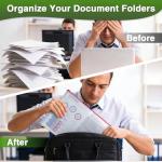 Umriox 16 Pack Colorful Large Zipper Bags