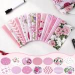 42-Piece Pink Charm Pack for Quilting Projects