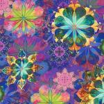 Robert Kaufman Venice Layered Flowers Fabric