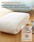 Natural Cotton Quilt Batting - 79" x 91