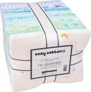 Bright Cotton Flannel Fat Quarters by Robert Kaufman