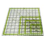 4-Piece Green Quilting Square Templates Set