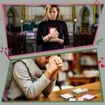 Pocket Prayer Quilt Panel with Wooden Crosses