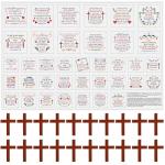 Pocket Prayer Quilt Panel with Wooden Crosses