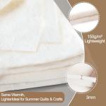 Natural Cotton Batting for Quilting and Crafts