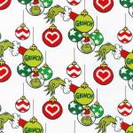 Dr. Seuss Grinch Tree Ornaments Fabric, 44 Inches