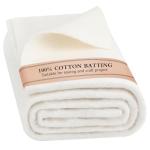 Natural Cotton Quilt Batting, 47 x 59 Inch
