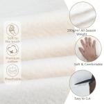 Natural Cotton Quilt Batting, 47 x 59 Inch