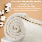 Natural Cotton Quilt Batting 71"x79" Lightweight