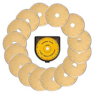 Titanium Rotary Cutter Blades 15 Pack for Quilting