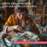 Fairfield Extra-Loft Quilt Batting, 45" x 60