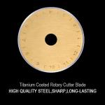 Titanium Rotary Cutter Blades 15 Pack for Quilting